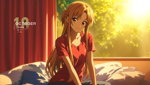 午后起床少女