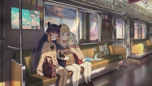 4k高清电车美少女