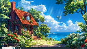 唯美白云小屋