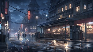 雾都雨天