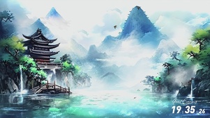 绿色护眼古风壁纸