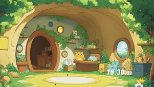护眼绿景