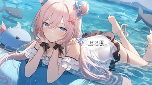 AI-浴池少女