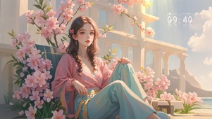 4K 柔美女孩