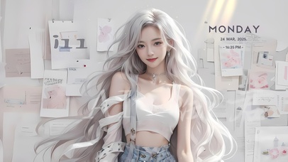 纯欲港风气质美女	