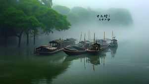 护眼治愈雨景