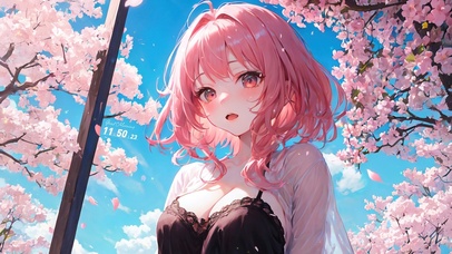 4K清纯可爱樱花少女