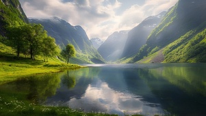 山间湖泊