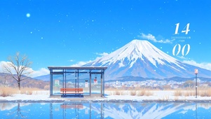 唯美的雪山