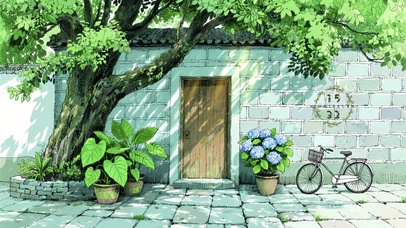 青石板砖墙怀旧复古小巷	