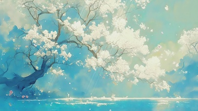 梦幻AI护眼插画