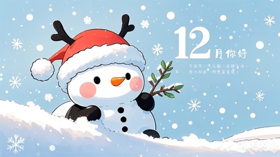 12月你好-呆萌雪人