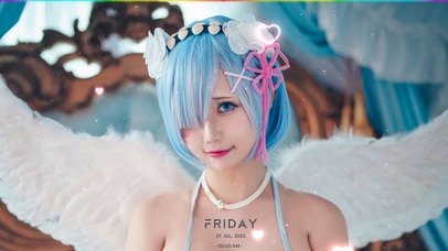 超可爱性感短发美女