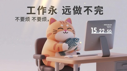 打工人趣味文字桌面