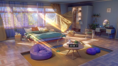 4K唯美治愈午后动漫阳光房间