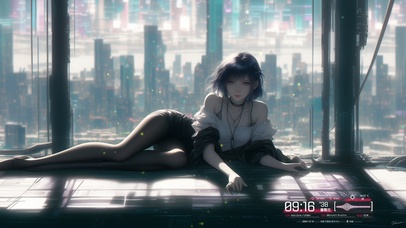 她的美丽像是瞬间流转的光影