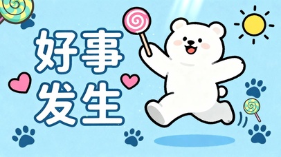 卡通治愈桌面 好事发生