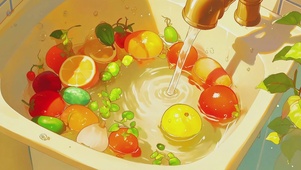 清新缤纷水果池