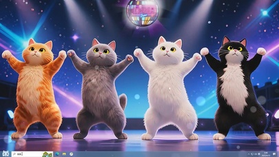 超萌猫咪团舞