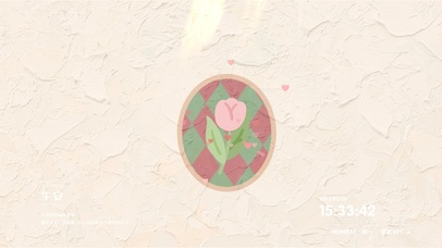 文艺油画 简约复古郁金香