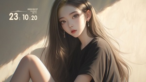 沐浴阳光少女