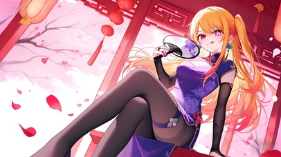 星野露比-黑丝旗袍少女