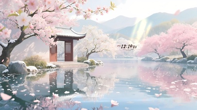 海棠铺绣 梨花飘雪