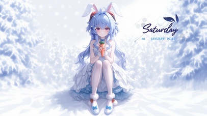 甘雨丨兔耳少女丨