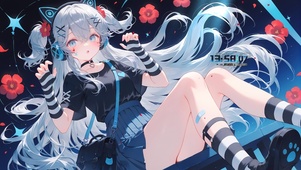 可爱短裙女孩