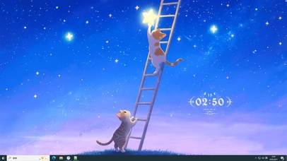  繁星闪烁的夜空