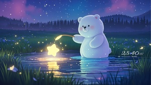 钓星星的小熊～梦幻童话