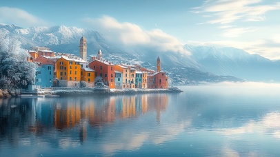 冬季的宁静海岸