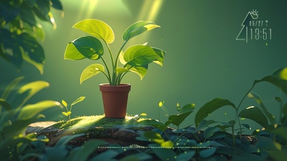 心静自然盆栽小绿植