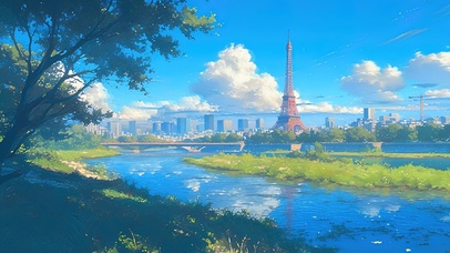 唯美治愈塞纳河畔