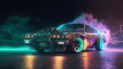 赛博朋克废土战车