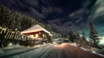 治愈冬季温暖小屋