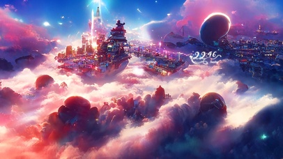 4k 唯美梦幻天空之城