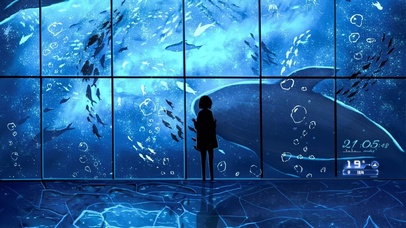 4K唯美治愈海洋馆