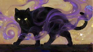 紫气加持金瞳黑猫  爆单招财符