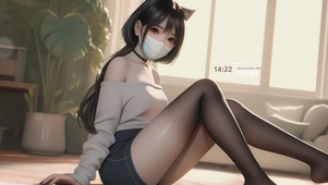 黑丝长腿女孩