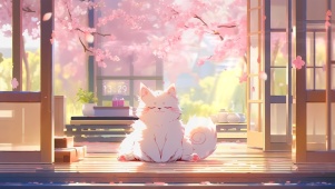 桃花院内猫咪