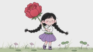小女孩的快乐