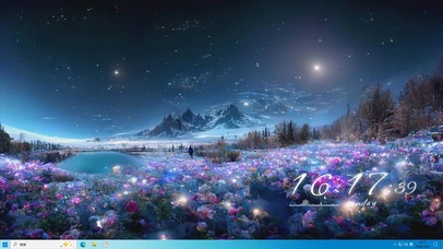 星空树木桌面主题