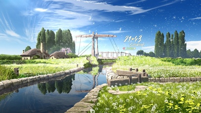 唯美治愈蒲公英小镇