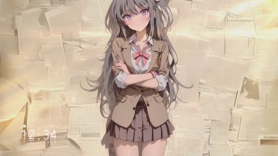 可爱学院风女孩