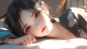 碎花裙女孩