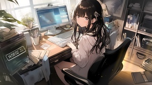 慵懒居家少女