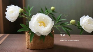 小清新山茶花