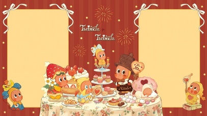 星星人甜品聚会分区壁纸