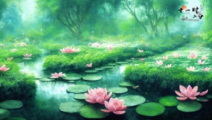 一池静心若莲（护眼）